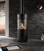 Dru gesloten gashaard model Passo Nero Eco-Wave, Ophalen, Zo goed als nieuw, Vrijstaande haard, Gashaard