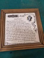 spreuktegel lief baasje, Ophalen of Verzenden, 'T Olde Gre-j, Info@toldegrej.nl, Endepoelstraat 20f Didam