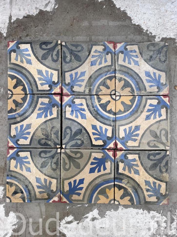 nr. 139 oude franse vloertegels 6 m2, Doe-het-zelf en Verbouw, Tegels