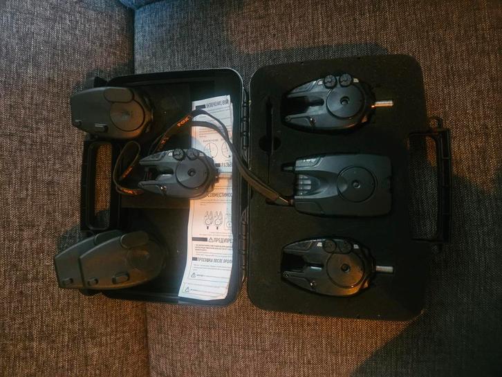 Fox micron mx beetmelder set 3+1, Watersport en Boten, Hengelsport | Karpervissen, Zo goed als nieuw, Overige typen, Ophalen of Verzenden