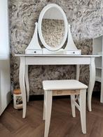 Ikea Toilettafel met spiegel, wit, Huis en Inrichting, Ophalen, Zo goed als nieuw, 50 tot 100 cm, 100 tot 150 cm