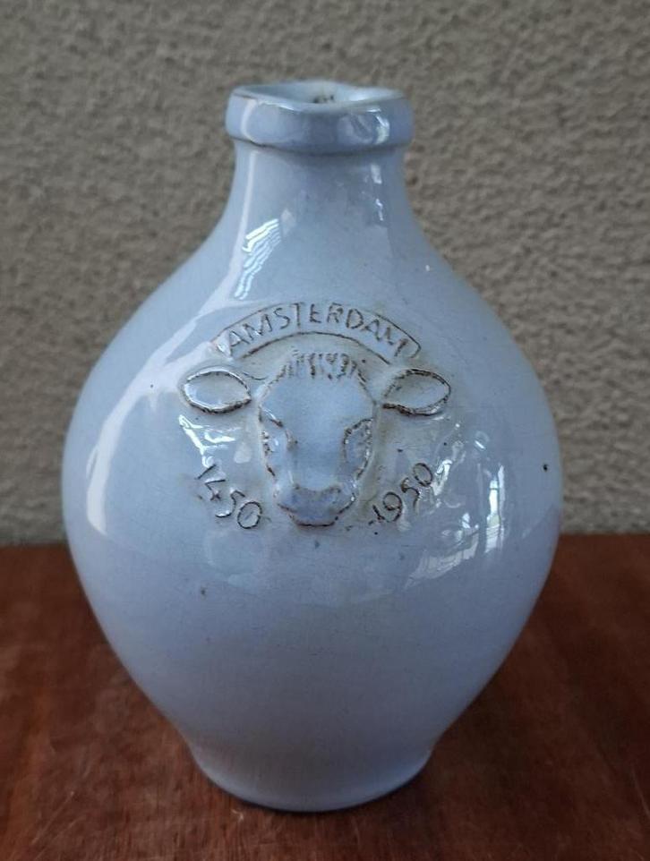 Zaalberg kruikje 500-jarig bestaan Kalverstraat in Amsterdam, Antiek en Kunst, Antiek | Keramiek en Aardewerk, Ophalen of Verzenden