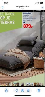 Loungebed, Tuin en Terras, Tuinsets en Loungesets, Ophalen, Zo goed als nieuw, Aluminium