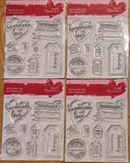 Papermania Clear Stamps set - Handmade with Love 9pcs, Ophalen of Verzenden, Nieuw, Clearstamp