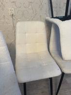 Eetkamerstoelen, Huis en Inrichting, Ophalen, Gebruikt, Wit, Vier