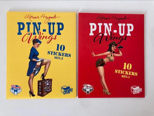 Romain Hugault - Pin-up Wings 20 stickers - set 1 en set 2, Boeken, Stripboeken, Zo goed als nieuw, Complete serie of reeks, Verzenden