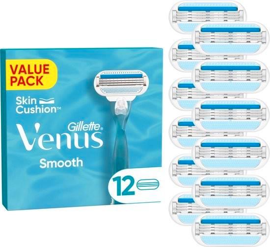 Gillette Venus Smooth - 12 Navulmesjes, Sieraden, Tassen en Uiterlijk, Uiterlijk | Gezichtsverzorging, Nieuw, Ophalen of Verzenden