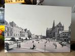 Uitvergrote foto Haarlem Grote Markt rond 1933 canvas, Antiek en Kunst, Kunst | Tekeningen en Foto's, Ophalen