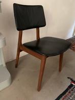 Vintage skai eetkamerstoel, Huis en Inrichting, Stoelen, Ophalen of Verzenden, Zo goed als nieuw, Eén