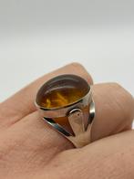 Z968 Prachtige zilveren Fischland ring maat 20,75, Sieraden, Tassen en Uiterlijk, Ophalen of Verzenden, Zilver, Ring, Met edelsteen
