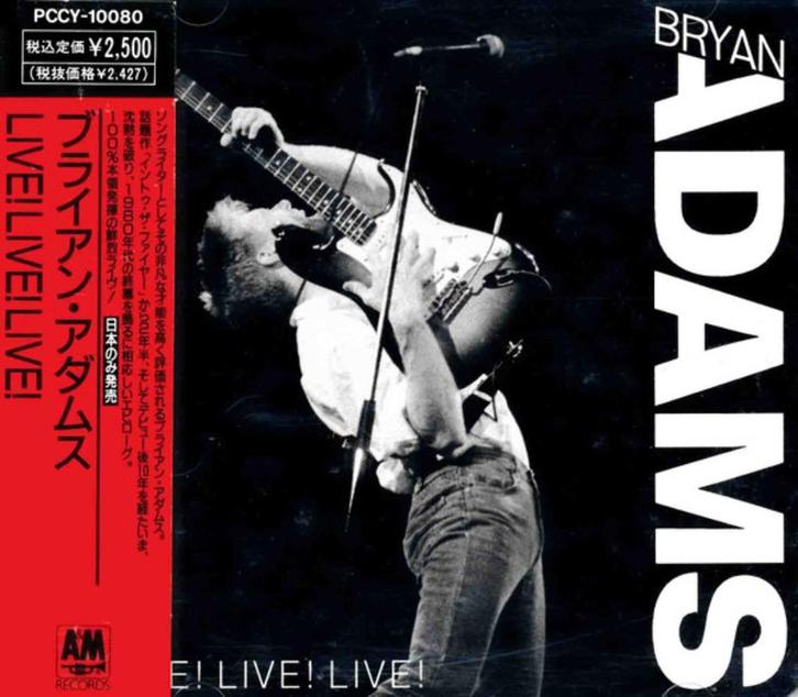 Bryan adams = ブライアン·アダムス – live! Live! Live! Cd, Cd's en Dvd's, Cd's | Rock, Zo goed als nieuw, Poprock, Verzenden