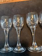 6 Hele mooie Kristallen port/borrel gaasjes, Ophalen of Verzenden