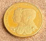 Penning - Bronzen huwelijk Willem Alexander en Maxima, Postzegels en Munten, Penningen en Medailles, Ophalen of Verzenden, Overige materialen