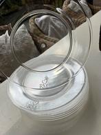 Rivièra Maison acryl plastic borden 12 stuks doorzichtig, Ophalen, Zo goed als nieuw, Overige stijlen, Bord(en)