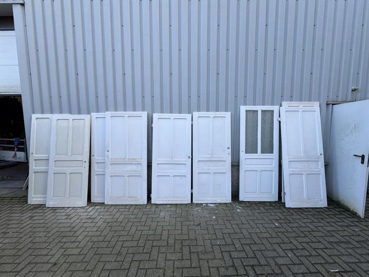 Antieke binnendeuren (9 stuks), Doe-het-zelf en Verbouw, Deuren en Horren, Zo goed als nieuw, Binnendeur, Hout