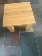 Eikenhouten Salontafel & Bijzettafel Set, Ophalen, Gebruikt, 50 tot 100 cm, 50 tot 100 cm