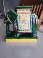 Beeldje keramiek olifant ( planten stander), Antiek en Kunst, Ophalen of Verzenden
