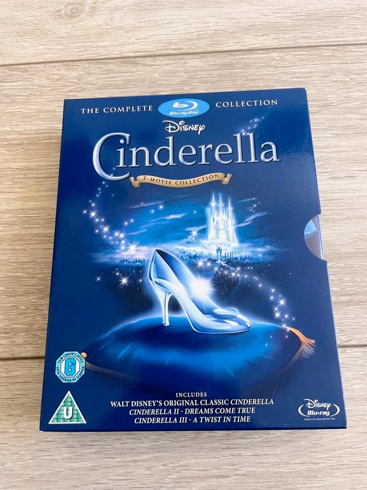 Disney Cinderella Complete 1 2 3 movie collection box set, Cd's en Dvd's, Blu-ray, Gebruikt, Tekenfilms en Animatie, Boxset, Ophalen