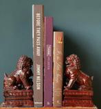 Set Chinese vintage tempel leeuwen, Ophalen of Verzenden, Zo goed als nieuw, Dier