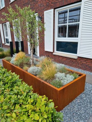 Mooie cortenstaal bloembakken voor scherpe prijzen! beschikbaar voor biedingen