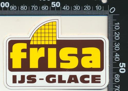 Sticker: Frisa IJs Glace (1), Verzamelen, Stickers, Zo goed als nieuw, Bedrijf of Vereniging, Verzenden