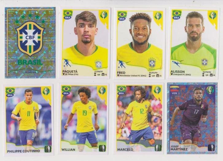 Panini stickers CONMEBOL Copa América Brasil 2019, Verzamelen, Sportartikelen en Voetbal, Zo goed als nieuw, Poster, Plaatje of Sticker