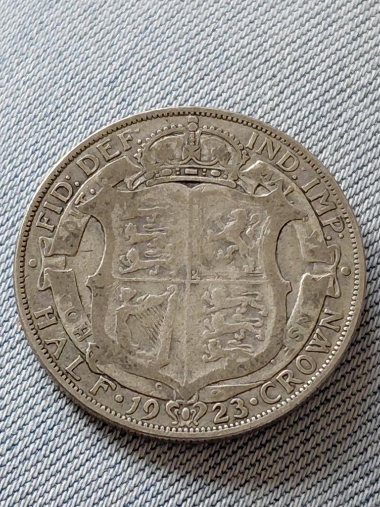 Engeland Half Crown 1923 George V  - Zilver, Verzenden, Overige landen, Losse munt, Zilver