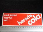 sticker herschi cola logo maak je dorst maar nat met...., Verzamelen, Stickers, Verzenden, Zo goed als nieuw, Merk
