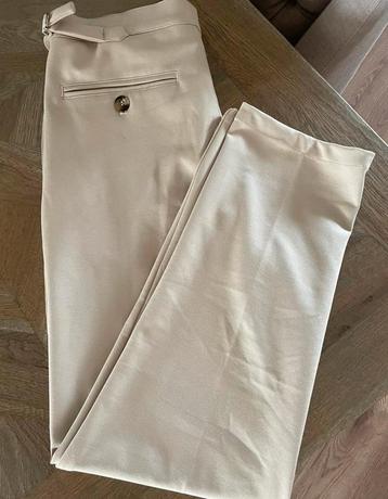 ICON pantalon Tan beige bandplooi side adjusters NIEUW beschikbaar voor biedingen