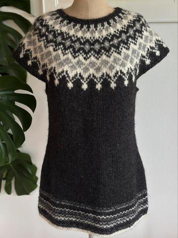New 100 % wool Iceland lopi sleeveless sweater tunic sz  m beschikbaar voor biedingen