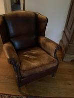 Chesterfield oor fauteuil opknapper, Huis en Inrichting, Fauteuils, Ophalen, Gebruikt, 75 tot 100 cm, Leer