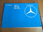 Instructieboek Mercedes 280 S, 280 SE, 280 SEL W126 1981, Ophalen of Verzenden