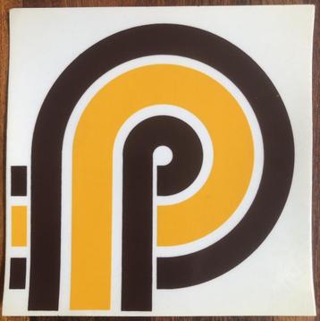 Seventies muurstickers, origineel, vintage design beschikbaar voor biedingen