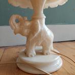 Lucky Vintage Albast vintage lamp met olifant, Huis en Inrichting, Lampen | Tafellampen, Ophalen, Overige materialen, Zo goed als nieuw