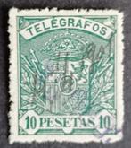 Spanje nr. 18 Telegraaf, Postzegels en Munten, Verzenden, Gestempeld
