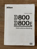 Nikon D800/D800E (Nederlands) Gebruikershandleid, Ophalen of Verzenden