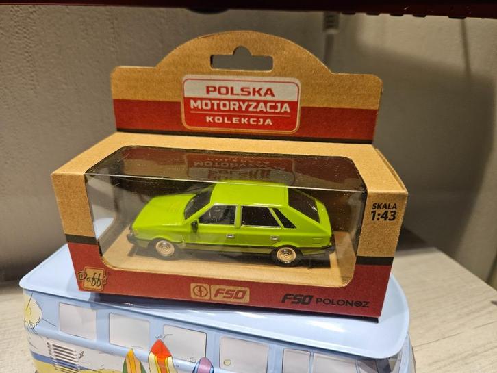 Daffi Polska Motoryzacja FSO Polonez Fiat 125P Green 1:43, Hobby en Vrije tijd, Modelauto's | 1:43, Nieuw, Auto, Overige merken