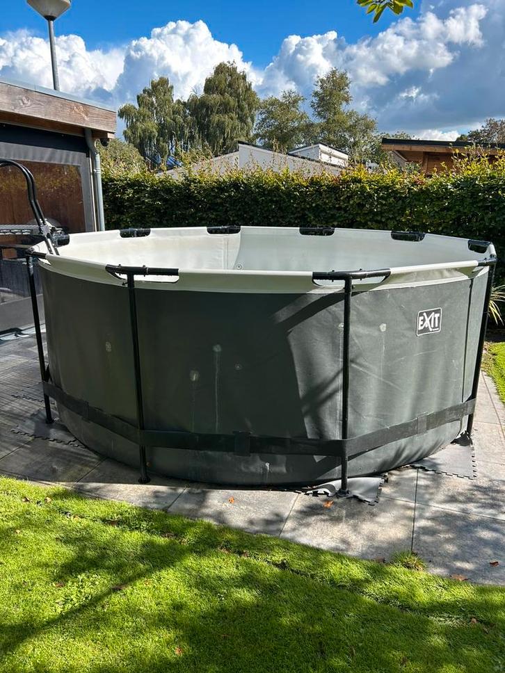 Exit opzetzwembad 366x122 cm, Tuin en Terras, Zwembaden, Gebruikt, Opzetzwembad, 120 cm of meer, 200 tot 400 cm, 300 cm of meer
