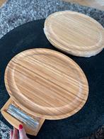 Nieuwe Houten Kaasplank met lade Messenset - Cadeauset, Ophalen of Verzenden, Nieuw, Hout, Bestekset