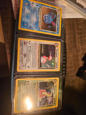 Meganium, porygon2, light azumaril vintage kaarten beschikbaar voor biedingen