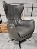 Relaxfauteuil Leolux Ysolde Up Antraciet, electrisch, Huis en Inrichting, Ophalen, Zo goed als nieuw, Minder dan 75 cm, 50 tot 75 cm