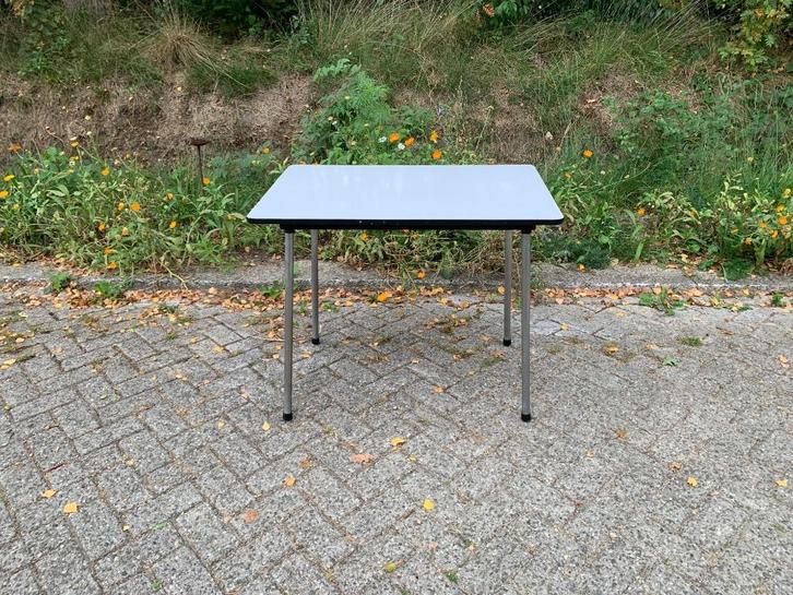 Formicatafel, Huis en Inrichting, Tafels | Eettafels, Gebruikt, 50 tot 100 cm, 50 tot 100 cm, Vier personen, Rechthoekig, Metaal