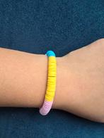 Armband met roze geel en blauw, Ophalen of Verzenden, Nieuw, Geel, Kunststof of Plastic