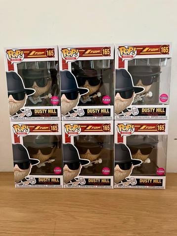 Funko Pop! Rocks 6 x nr 165 ZZ Top Dusty Hill Flocked beschikbaar voor biedingen