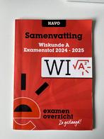 ExamenOverzicht - Samenvatting Examenstof Wiskunde A HAVO, Wiskunde A, HAVO, Ophalen of Verzenden, ExamenOverzicht