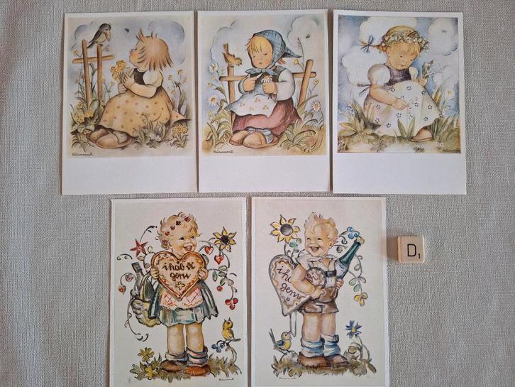 Ansichtkaarten M.I. Hummel - Set D, Verzamelen, Ansichtkaarten | Nederland, Limburg, 1940 tot 1960, Ophalen of Verzenden