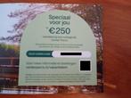 Centerparcs Vakantiebon t.w.v. 250 euro, Twee personen, Cadeaubon, Bungalowpark