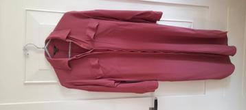 Massimo Dutti fijne overhemd jurk in burgundy xs beschikbaar voor biedingen