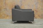 ZGANieuw grijze leren Leolux Antonia Diva design fauteuil, Huis en Inrichting, Leolux, Leolux, Design, 75 tot 100 cm