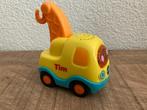 Vtech Toet Toet auto's Tim Takelwagen geel in PRIMA staat., Ophalen of Verzenden, Gebruikt, 6 maanden tot 2 jaar